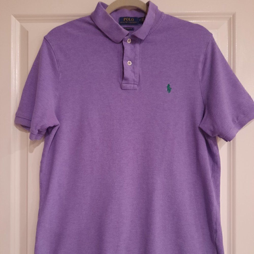 Poloโ Ralf Lauren purple Menโs Shirt.โClassic fit sizeโM